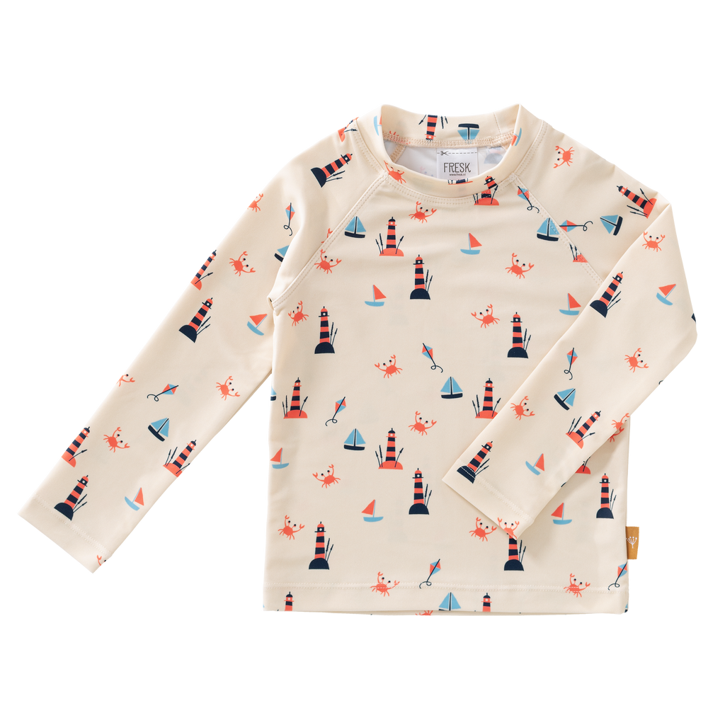 * Fresk UV Zwem T-Shirt Met Lange Mouwen | Lighthouse