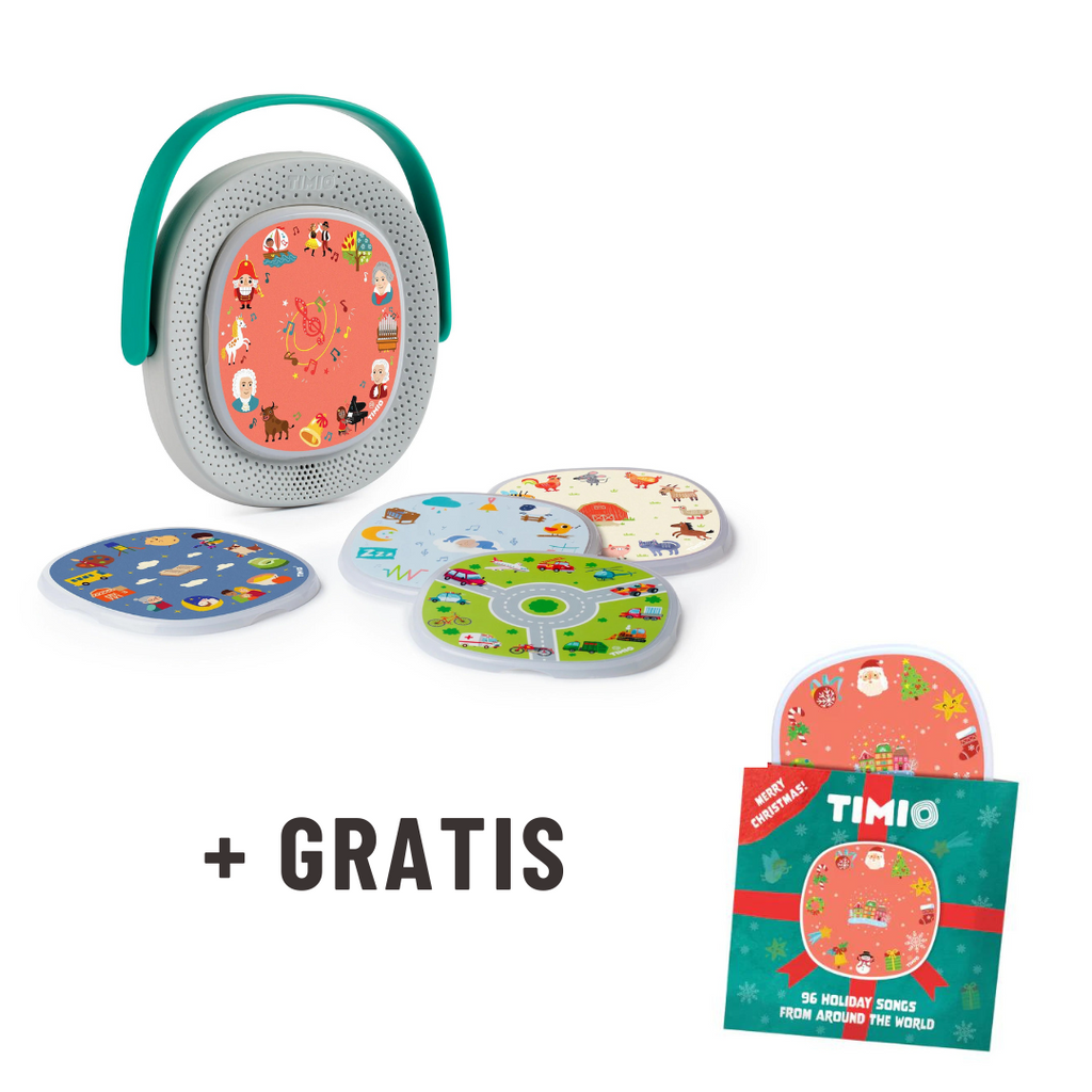 Timio Audio-en Muziekspeler USB - ACTIE + GRATIS Kerstdisc | Woordjes, Talen, Getallen +2 jaar