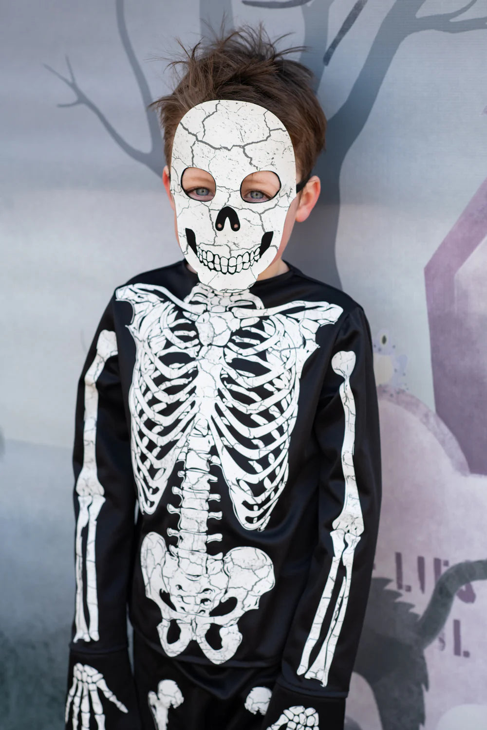 * Great Pretenders Glow In The Dark Skelet Kostuum | 3-4 Jaar