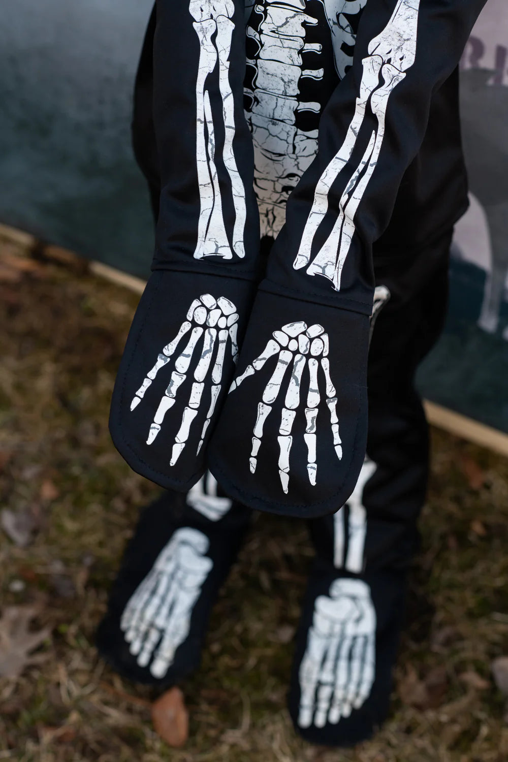 * Great Pretenders Glow In The Dark Skelet Kostuum | 3-4 Jaar