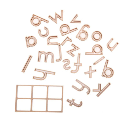 Grennn Vormpje Speelbaktoebehoren | Uitstekers School Letter Uitstekers