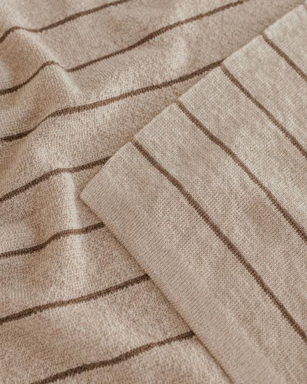 Hvid Deken Harry | Sand/Mocha