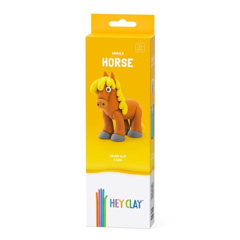 HeyClay 3 Potjes Speelklei | Horse