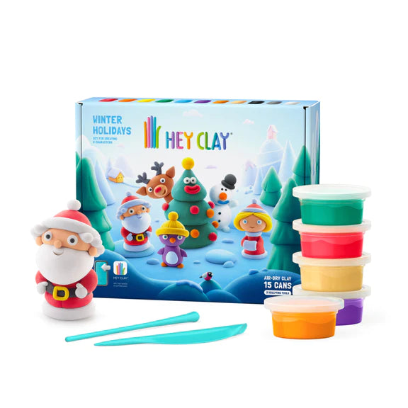 HeyClay 15 Potjes Speelklei | Winter Holidays
