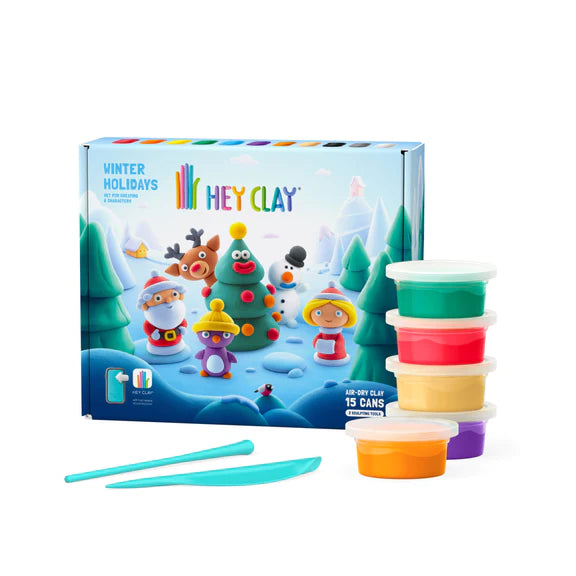 HeyClay 15 Potjes Speelklei | Winter Holidays