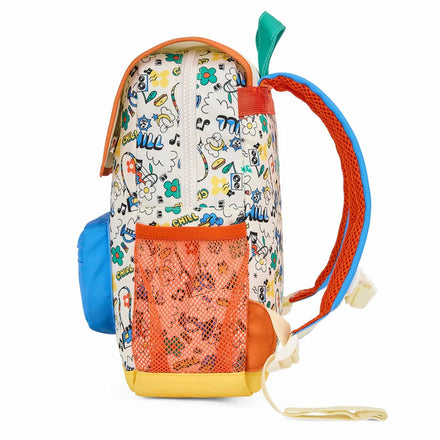 Hello Hossy rugzak Chill +6Y, zijkant met buitenvak voor drinkfles