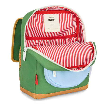 Hello Hossy Rugzak Mini Green Lake 2-5Y kleuterrugzak - binnenvak en naamlabel