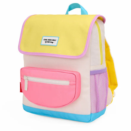 Hello Hossy rugzak Mini Sugar 2-5Y, achterzijde met gewatteerde schouderriemen