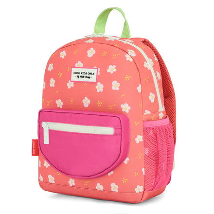 Hello Hossy Rugzak Peachy Bloom +6Y kinderrugzak - zijaanzicht