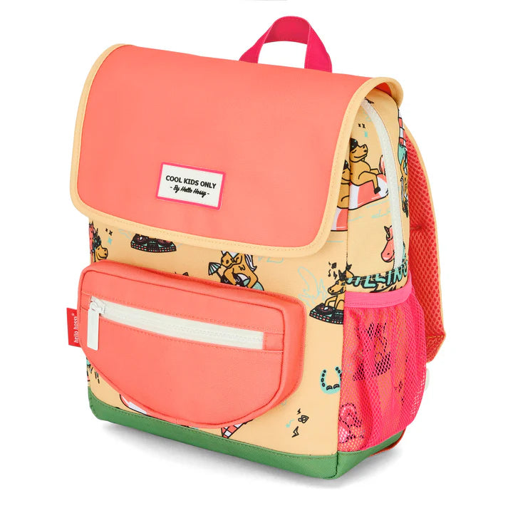Hello Hossy Rugzak Unicorn 2-5Y kleuterrugzak - vooraanzicht met print