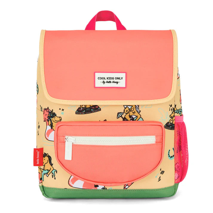 Hello Hossy Rugzak Unicorn 2-5Y kleuterrugzak - vooraanzicht met print