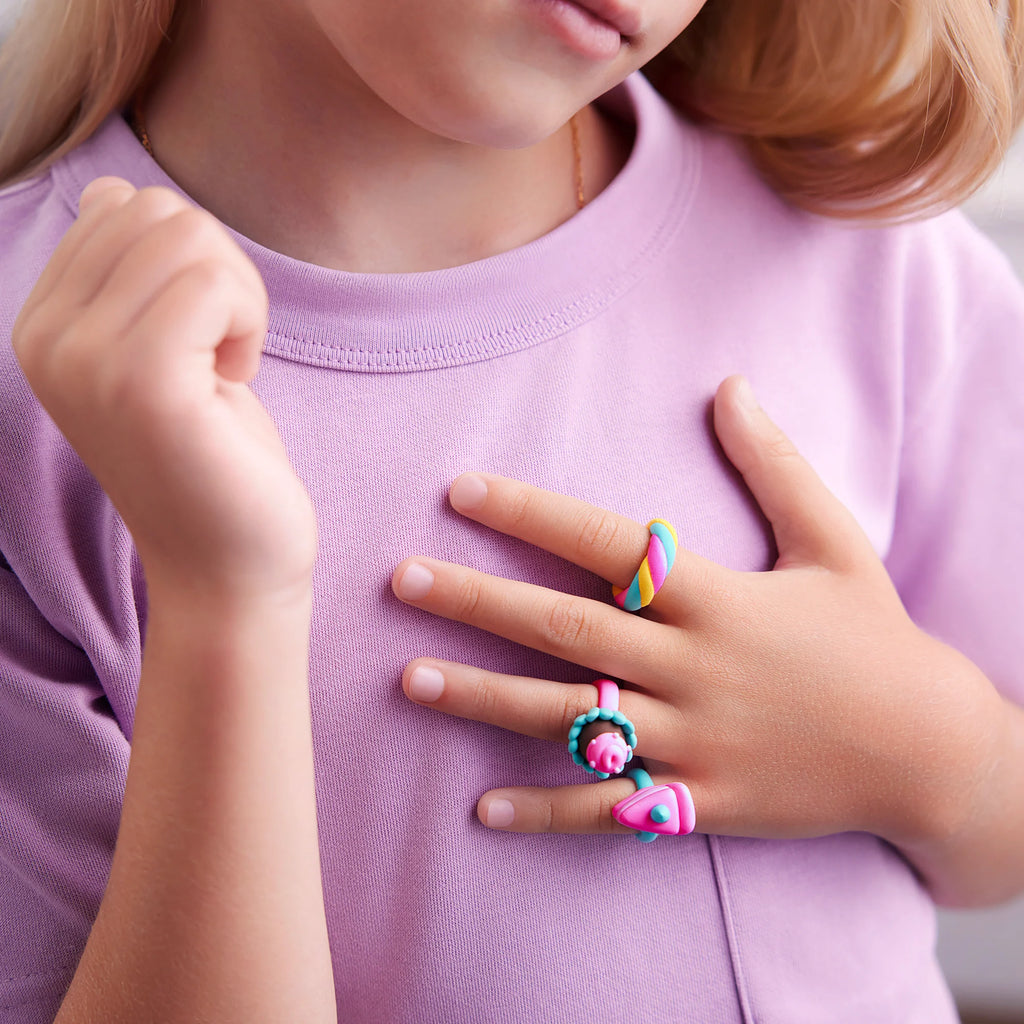 HeyClay Bijoux Rings Boetseerklei | Snoepjes (3 potjes)