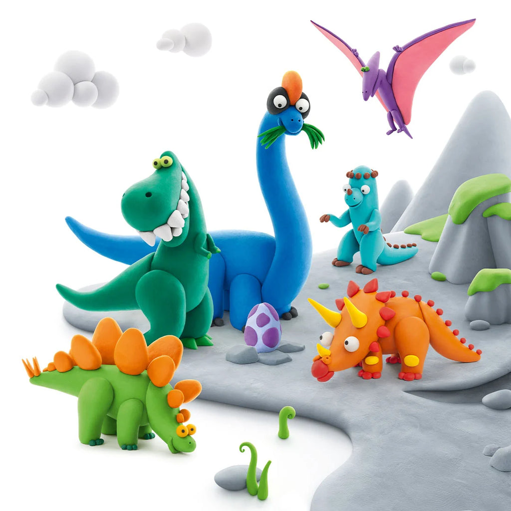 HeyClay Boetseerklei | Dinos (15 potjes)