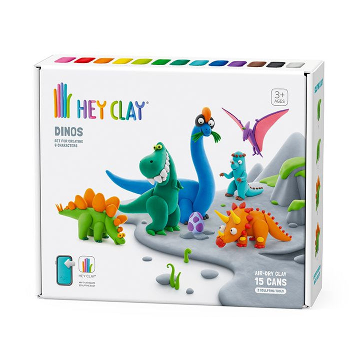 HeyClay Boetseerklei | Dinos (15 potjes)