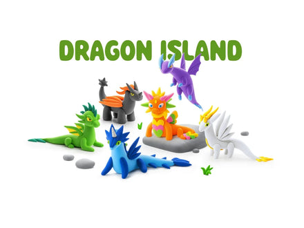 HeyClay Boetseerklei | Dragon Island (15 potjes)
