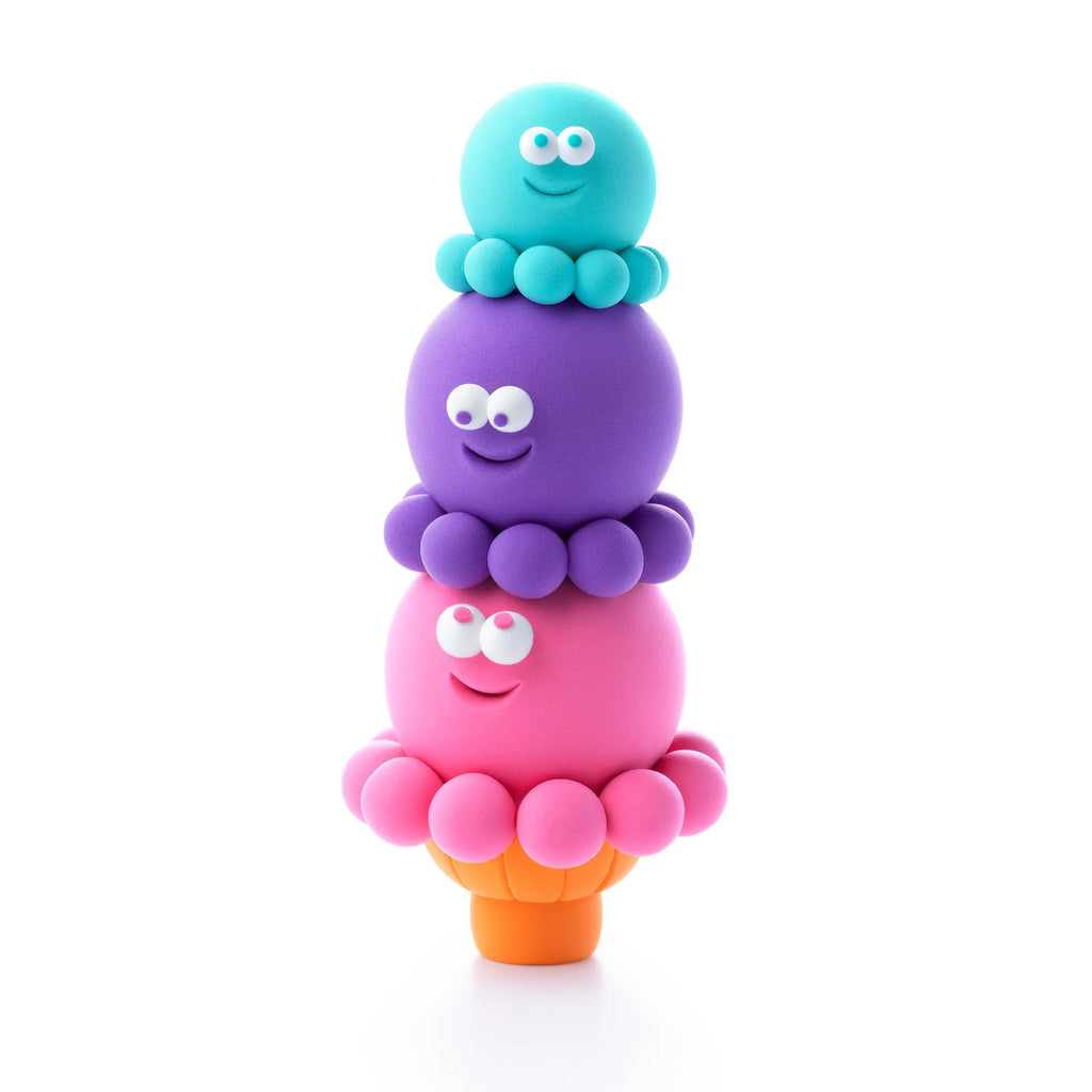 HeyClay Boetseerklei | Nice Ice Cream Scoopanauts (3 potjes)