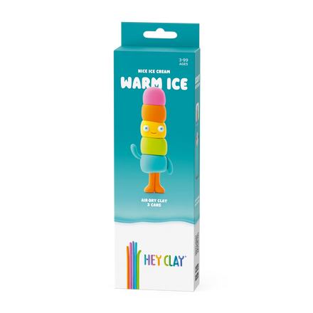 HeyClay Boetseerklei | Nice Ice Cream Warm Ice (3 potjes)