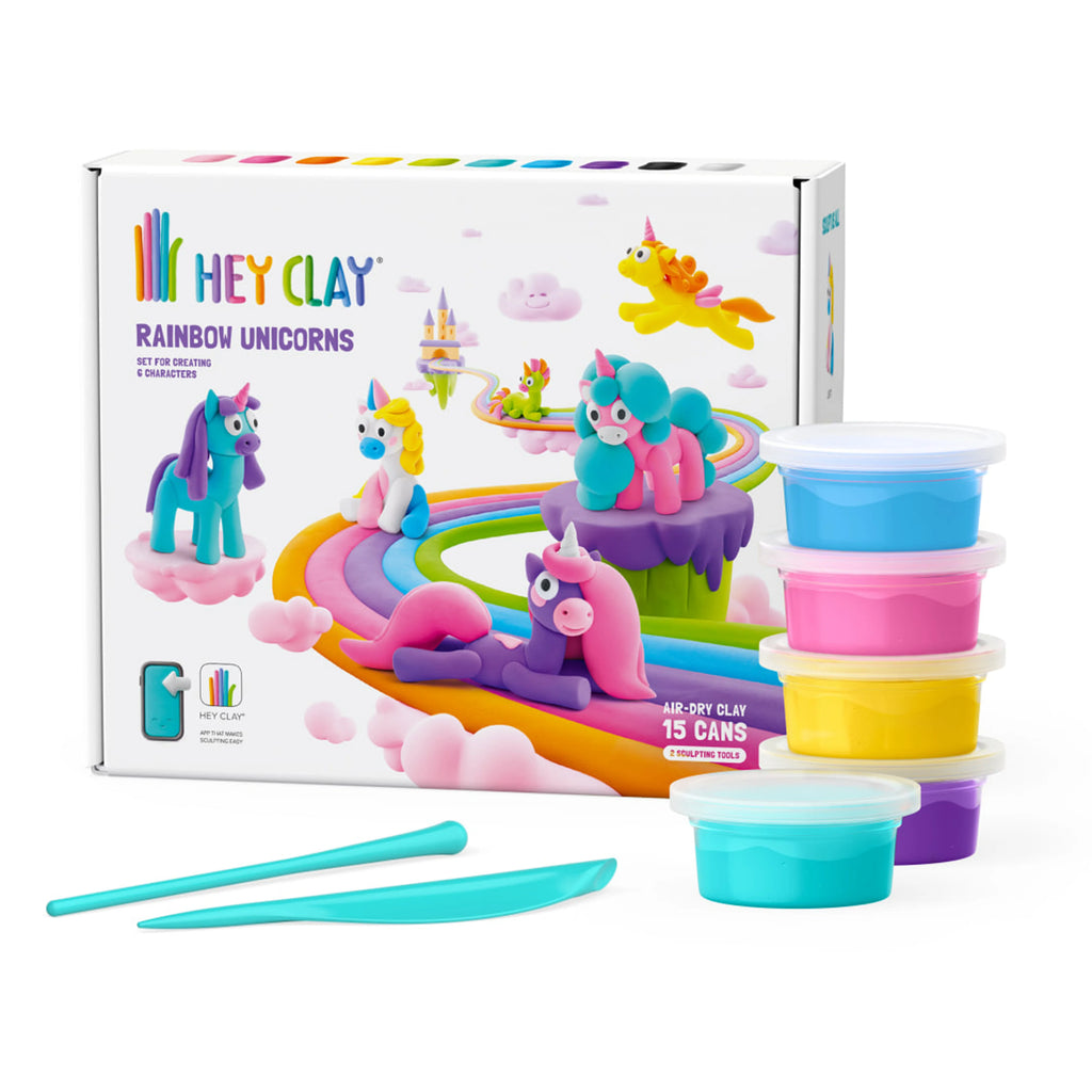 HeyClay Boetseerklei | Unicorns (15 potjes)