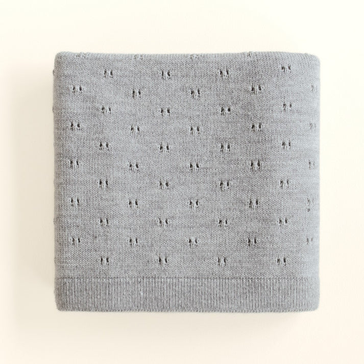 Hvid Deken Bibi | Grey Melange