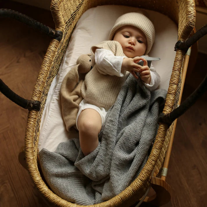 Hvid Deken Dora | Grey Melange