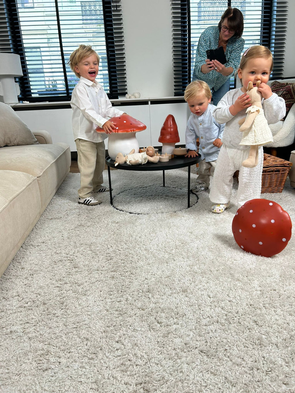 Egmont Toys Nachtlamp Mushroom Rood Brick 28cm