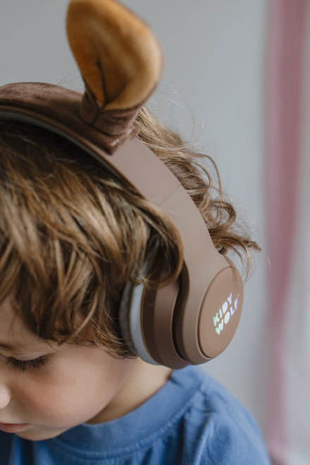 Kidywolf Kidyears Bluetooth Hoofdset Met Magnetische Oren 85 Db | Beer
