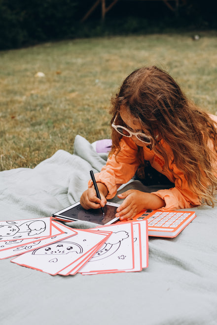 Kidywolf Kidydraw-Mini Tablet 30 Tekeningen | Tekenbord Kawai