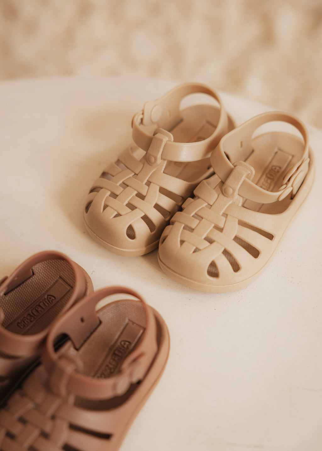 * Mrs. Ertha Floopers Sandalen | Soft Peanut