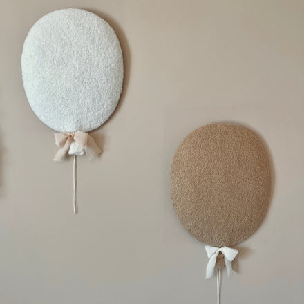 Little Loua Bouclé ballonnen wanddecoratie Big  | wit of beige