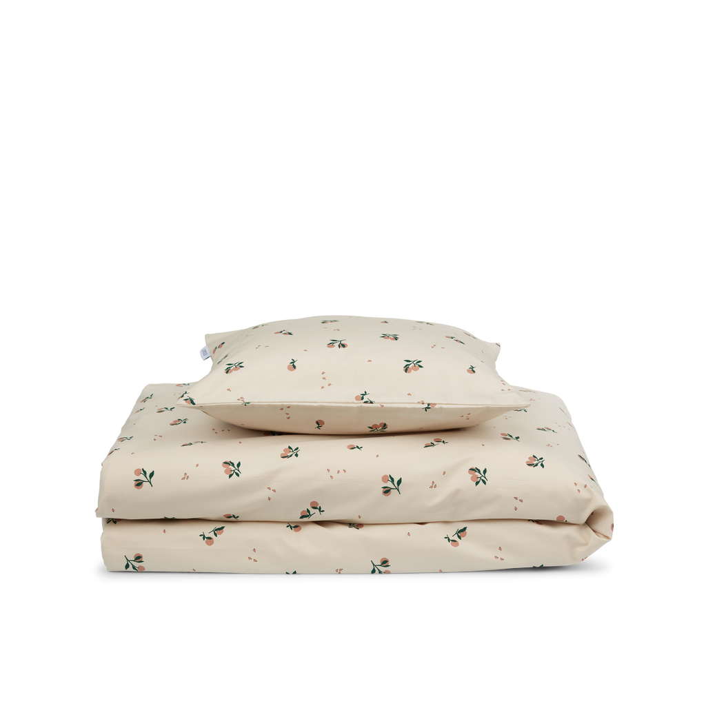 Liewood Ingeborg Junior Printed Bedset | Peach / Sea Shell