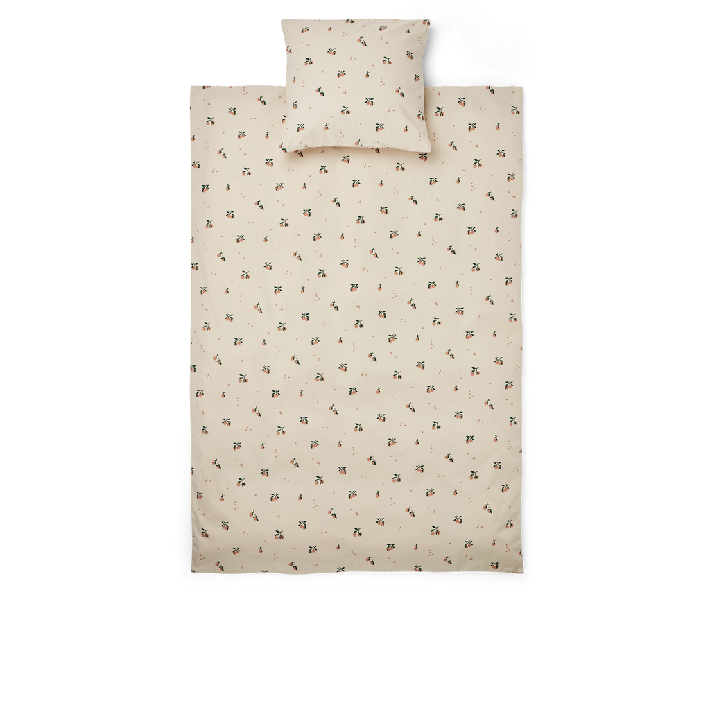 Liewood Ingeborg Junior Printed Bedset | Peach / Sea Shell