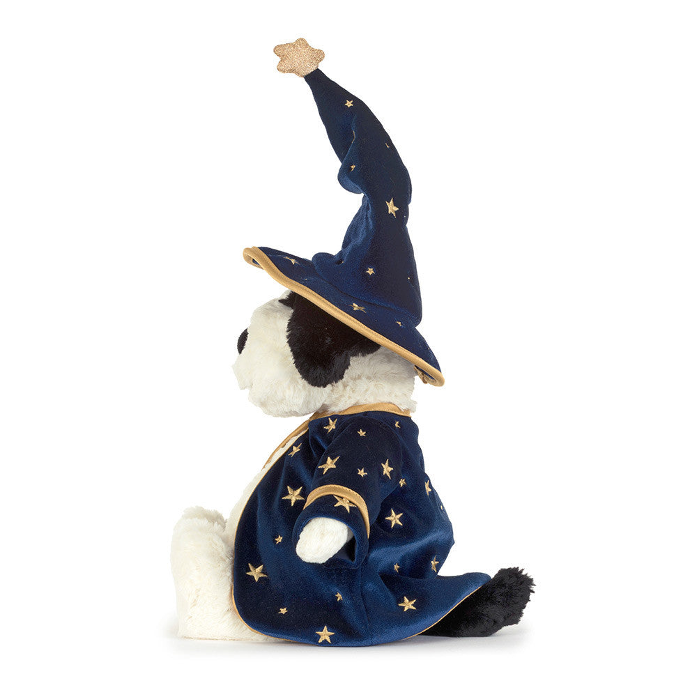 Rufferty Puppy Wizard van Jellycat, tovenaarknuffel om te verzamelen, De Gele Flamingo