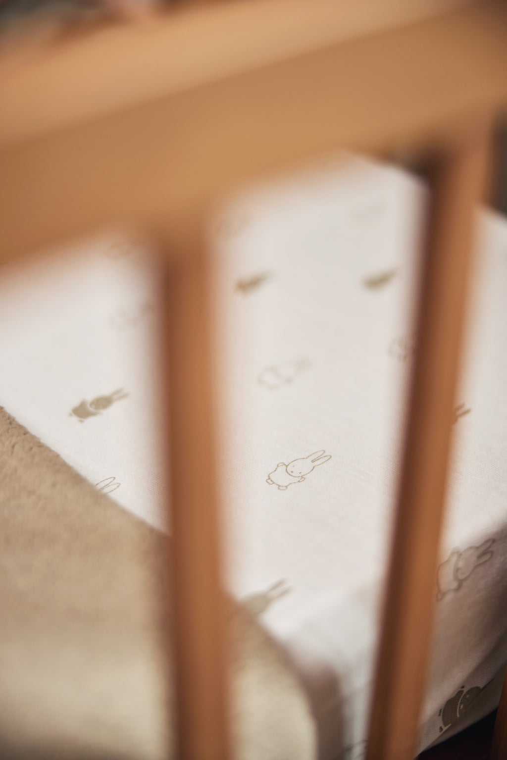 * Jollein Hoeslaken Jersey 60x120cm Happy Miffy | Olive Green