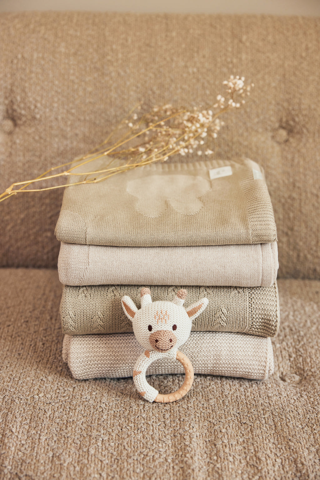 Jollein Deken Wieg 75x100cm Miffy TOG 1.5 | Nougat/Coral Fleece