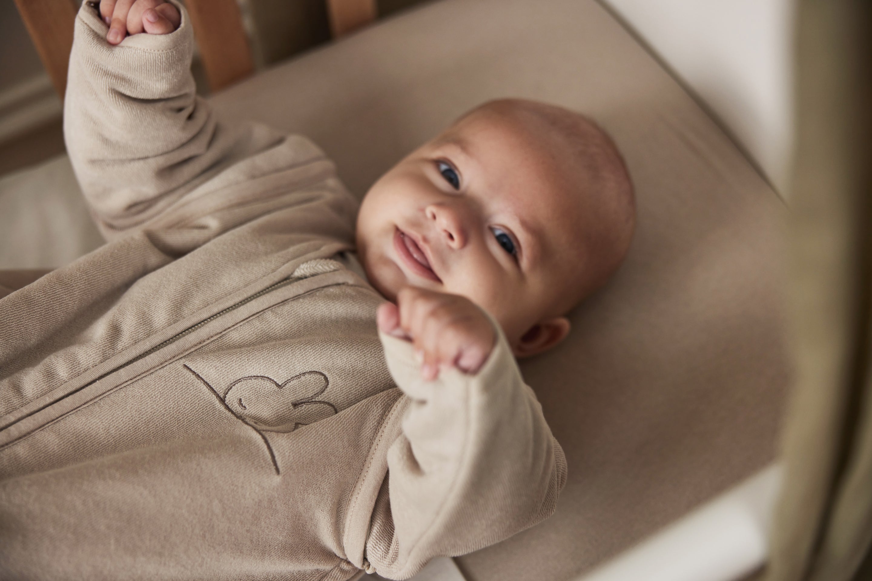 * Jollein Slaapzak Met Afritsbare Mouw 90cm Sleepy Miffy Terry | Nougat