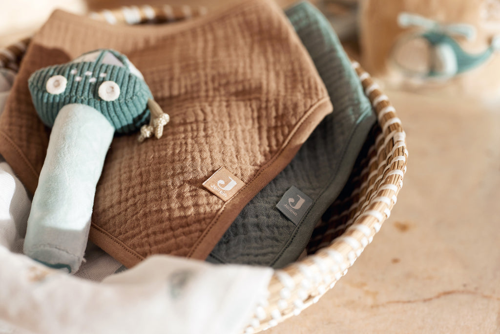 Jollein Slab Bandana Hydrofiel Sea Green/Biscuit (2Pack)