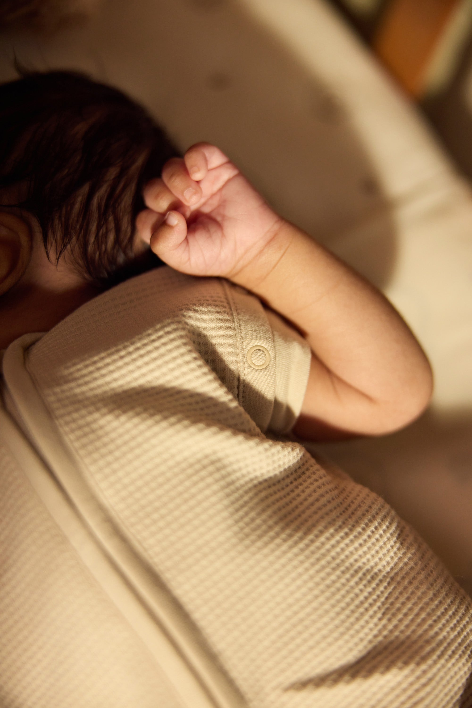 Jollein Slaapzak Jersey 110cm Little Waffle Sand