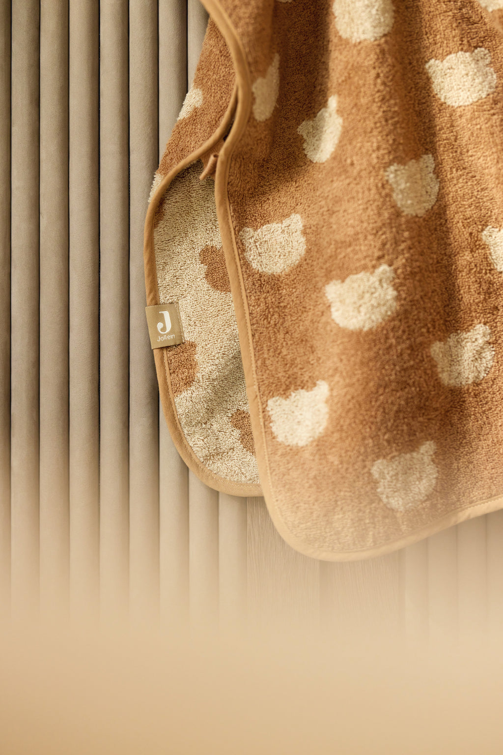 Jollein Badponcho Badstof Jacquard Teddy Bear Reversible