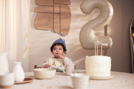 * Jollein Verjaardagskroon 12x35cm | Jeans Blue