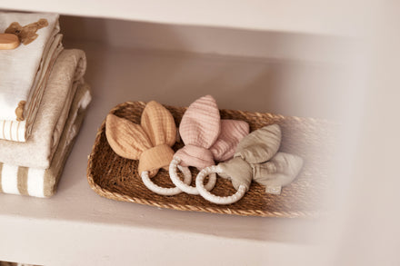 * Jollein Bijtring Siliconen Bunny Ears | Moonstone