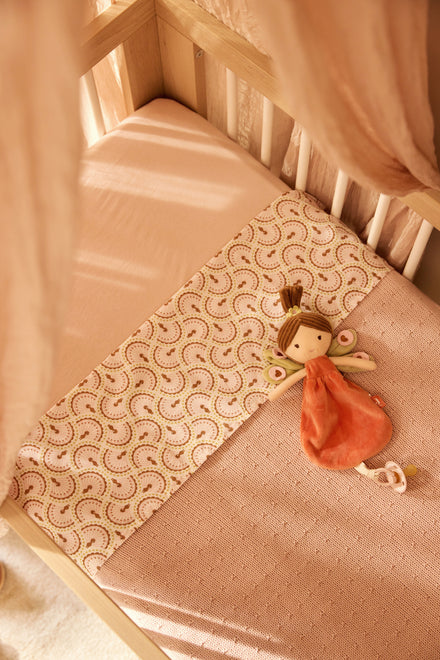 Jollein Deken Ledikant 100x150cm Sprinkle Knit | Silk Rose