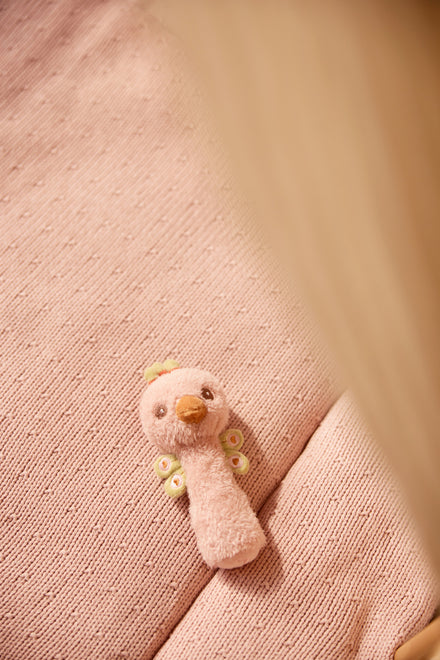 Jollein Boxkleed 75x95cm Sprinkle Knit | Silk Rose