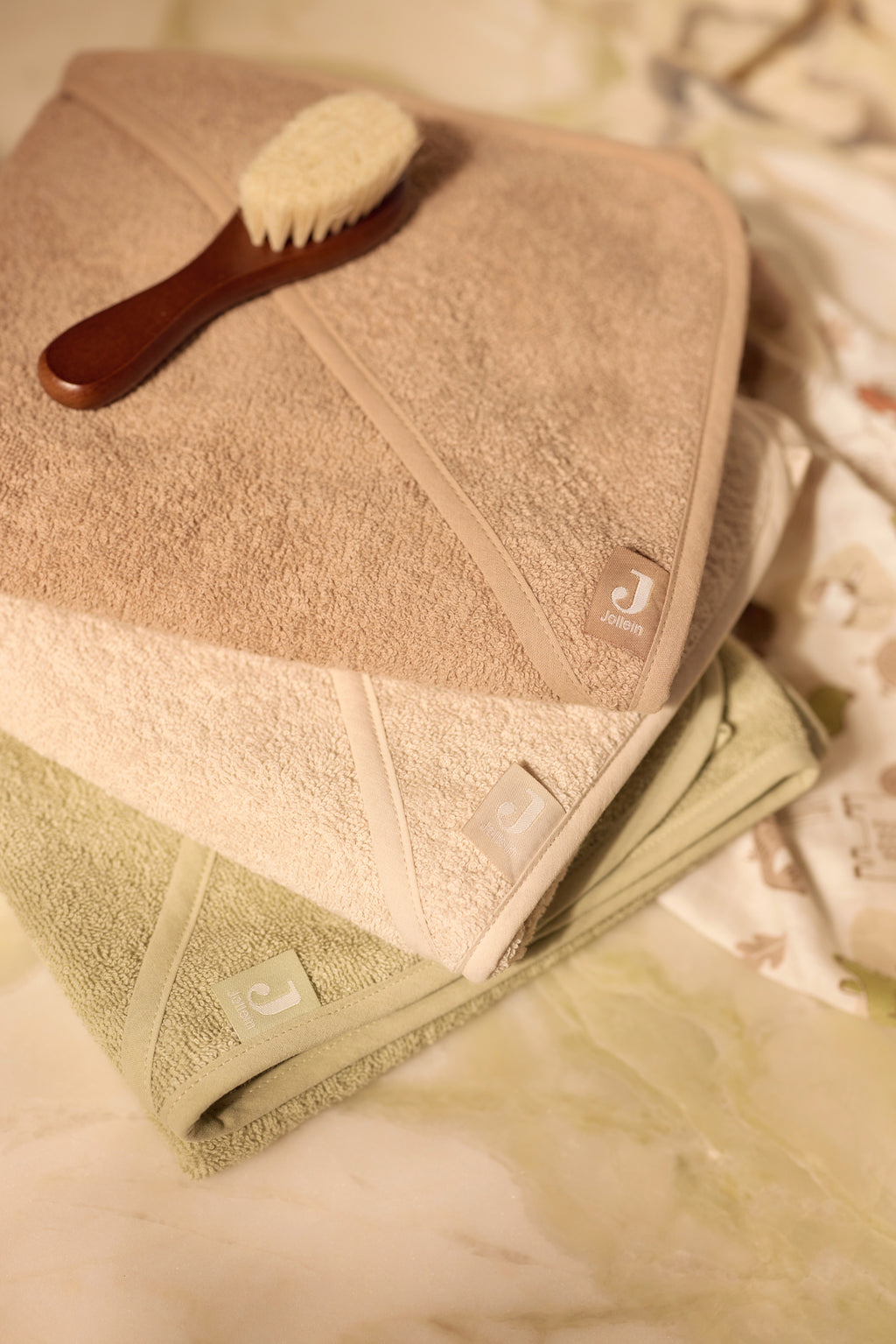 Jollein Badcape Badstof 75x75cm | Milky Coffee
