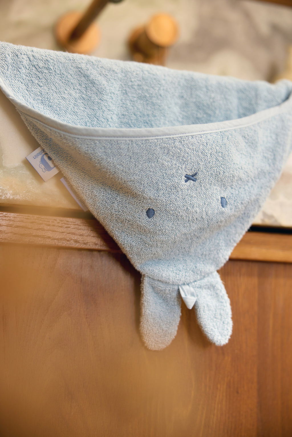 Jollein Badcape badstof 75x75cm Miffy | Cloud Blue
