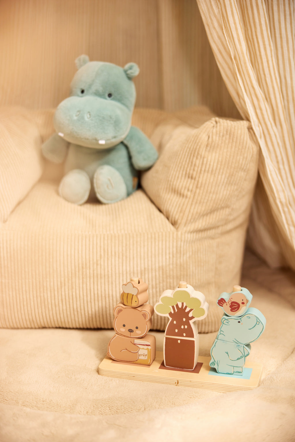 Jollein Knuffel Hippo | Happy