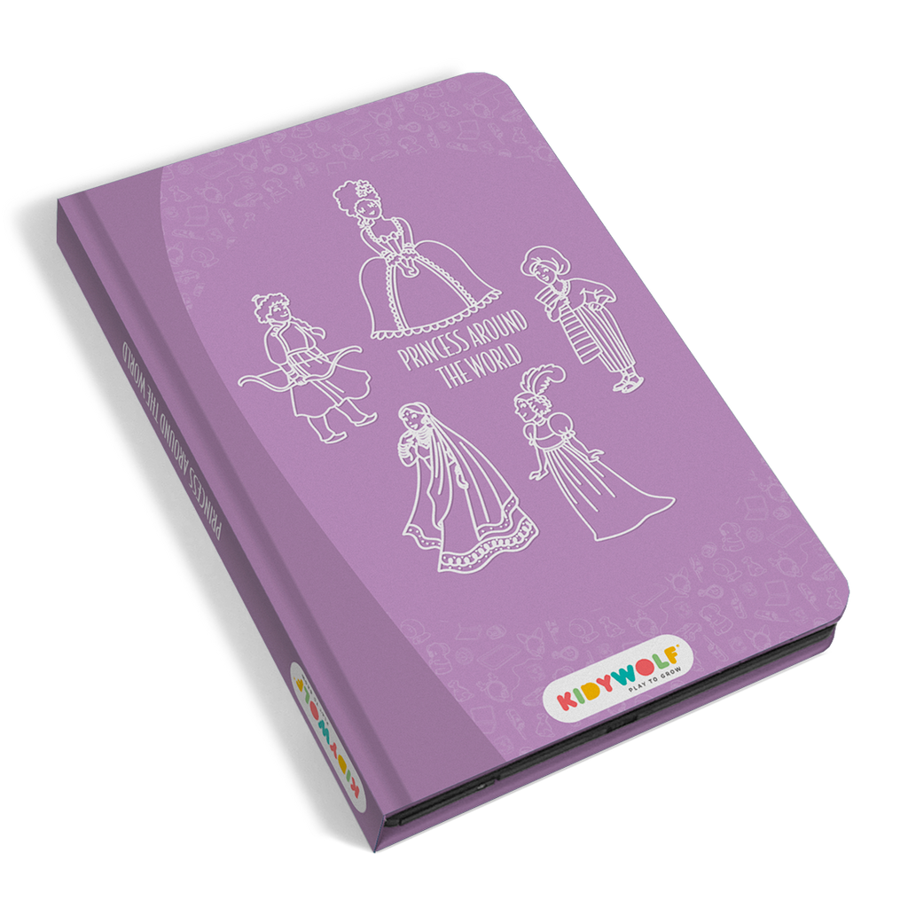 Kidywolf Kidydraw-Mini Tablet 30 Tekeningen | Tekenbord Prinses