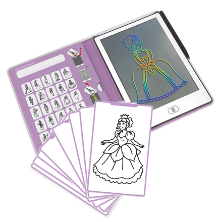 Kidywolf Kidydraw-Mini Tablet 30 Tekeningen | Tekenbord Prinses