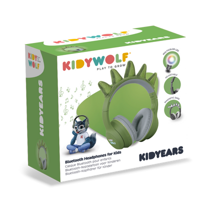 Kidywolf Kidyears Bluetooth Hoofdset Met Magnetische Oren 85 Db | Dino