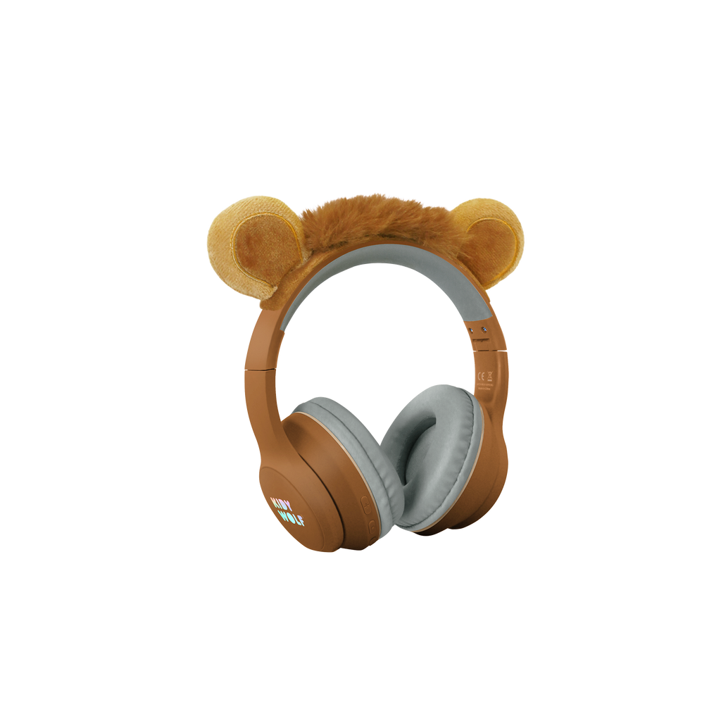 Kidywolf Kidyears leeuw - zijaanzicht met magnetische leeuw-oortjes