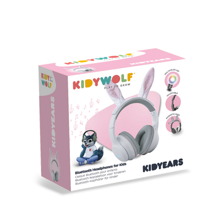 Kidywolf Kidyears Bluetooth Hoofdset Met Magnetische Oren 85 Db | Rabbit